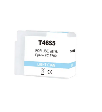 Cartuccia T46S5 light ciano C13T46S500 ink pigmentato compatibile per Epson SureColor SC-P700,SC-P706 capacità 25ml