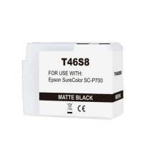 Cartuccia T46S8 nero opaco C13T46S800 ink pigmentato compatibile per Epson SureColor SC-P700,SC-P706 capacità 25ml