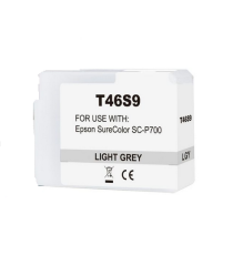 Cartuccia T46S9 light grigio C13T46S900 ink pigmentato compatibile per Epson SureColor SC-P700,SC-P706 capacità 25ml
