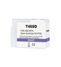 Cartuccia T46SD viola C13T46SD00 ink pigmentato compatibile per Epson SureColor SC-P700,SC-P706 capacità 25ml