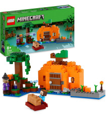 Lego Minecraft - La fattoria delle zucche - Lego 21248  Casa con Rana, Barca, Forziere e Figure di Steve e Strega 257pz Anni 8+