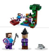 Lego Minecraft - La fattoria delle zucche - Lego 21248  Casa con Rana, Barca, Forziere e Figure di Steve e Strega 257pz Anni 8+