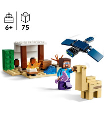 Lego Minecraft - Spedizione di Steve nel deserto - Lego 21251  Bioma con Casa e Personaggi d'Azione 75pz Anni 6+