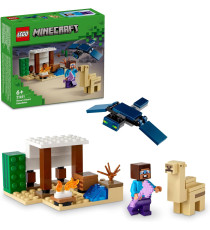 Lego Minecraft - Spedizione di Steve nel deserto - Lego 21251  Bioma con Casa e Personaggi d'Azione 75pz Anni 6+