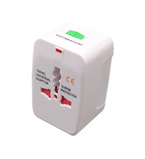 Adattatore da viaggio universale - bianco - MKC Melchioni Adattatore da viaggio universale - bianco - MKC Melchioni