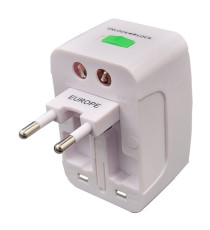 Adattatore da viaggio universale - bianco - MKC Melchioni Adattatore da viaggio universale - bianco - MKC Melchioni