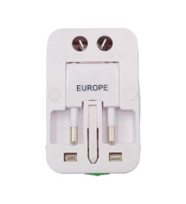 Adattatore da viaggio universale - bianco - MKC Melchioni Adattatore da viaggio universale - bianco - MKC Melchioni