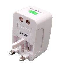 Adattatore da viaggio universale - bianco - MKC Melchioni Adattatore da viaggio universale - bianco - MKC Melchioni