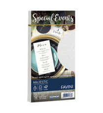 Busta Special Events metal - bianco - 110 x 220mm - 120gr - Favini - conf. 10 buste Busta Special Events metal - bianco - 110 x 220mm - 120gr - Favini - conf. 10 buste