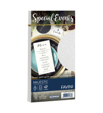 Busta Special Events metal - 110 x 220 mm - 120 gr - bianco - Favini - conf. 10 buste