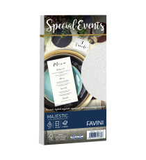Busta Special Events metal - bianco - 110 x 220mm - 120gr - Favini - conf. 10 buste Busta Special Events metal - bianco - 110 x 220mm - 120gr - Favini - conf. 10 buste