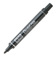 Marcatore permanente N50 - punta tonda - nero - Pentel Marcatore permanente N50 - punta tonda - nero - Pentel