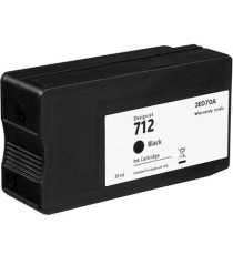 Cartuccia Hp 712 nero 3ED70A  per Hp Designjet 24,36 inch,T230,250,630,650 capacità 38ml