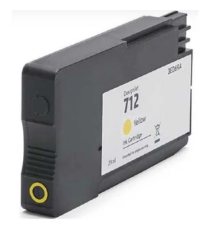 Cartuccia Hp 712 giallo 3ED69A  per Hp Designjet 24,36 inch,T230,250,630,650 capacità 29ml