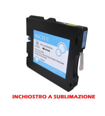 Cartuccia GC31C ciano inchiostro a sublimazione 405689,405702 compatibile per Ricoh GX e2600,e3000N,e3300N GC31C capacità 32ml