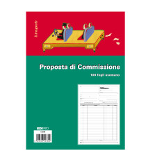 Blocco copia commissioni - uso mano - 29,7 x 21cm - 100 fogli - Edipro Blocco copia commissioni - uso mano - 29,7 x 21cm - 100 fogli - Edipro