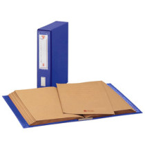 Classificatore alfabetico Mec - 20 cartelline 3 lembi - 23 x 32 cm - dorso 8,5 cm - blu - King Mec Classificatore alfabetico Mec - 20 cartelline 3 lembi - 23 x 32 cm - dorso 8,5 cm - blu - King Mec