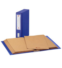 Classificatore alfabetico Mec - 20 cartelline 3 lembi - 23 x 32 cm - dorso 8,5 cm - blu - King Mec Classificatore alfabetico Mec - 20 cartelline 3 lembi - 23 x 32 cm - dorso 8,5 cm - blu - King Mec