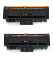 Pack 2 toner D116L NERO compatibile per Samsung Xpress M2625 2675 2825 2875 2835 2885 N° 2PZ MLT-D116L capacità 3.000 pagine