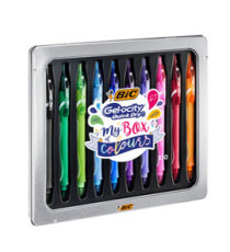 Penna a sfera Gelocity quick dry - punta 0,7mm - colori assortiti - BIC - astuccio 10 pezzi Penna a sfera Gelocity quick dry - punta 0,7mm - colori assortiti - BIC - astuccio 10 pezzi