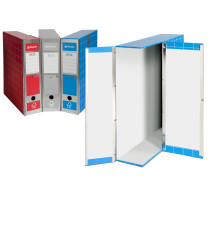 Scatola archivio Box1 - dorso 9 cm - 37,5x29,5 cm - blu - Resisto Scatola archivio Box1 - dorso 9 cm - 37,5x29,5 cm - blu - Resisto