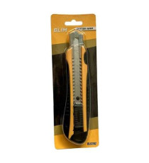 Cutter 18mm Blim BL0392 in plastica di alta qualità - impugnatura ergonomica in gomma antiscivolo - misura 0.5x18x100mm Cutter 18mm Blim BL0392 in plastica di alta qualità - impugnatura ergonomica in gomma antiscivolo - misura 0.5x18x100mm