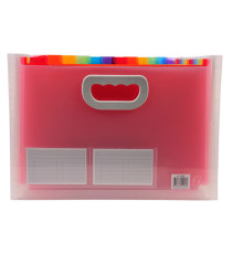 Classificatore con maniglia Crystal - 24 tasche - 33 x 23.5 x 25 cm - PP - Exacompta Classificatore con maniglia Crystal - 24 tasche - 33 x 23.5 x 25 cm - PP - Exacompta