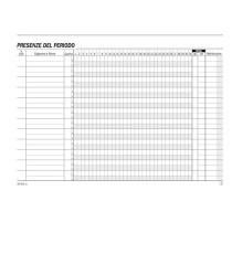 Blocco presenze mensili - 25/25 copie autoricalcanti - 14,8 x 21,5 cm - DU16731C000 - Data Ufficio Blocco presenze mensili - 25/25 copie autoricalcanti - 14,8 x 21,5 cm - DU16731C000 - Data Ufficio