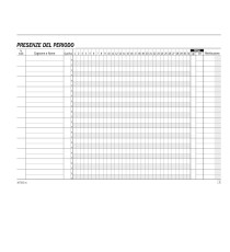 Blocco presenze mensili - 25/25 copie autoricalcanti - 14,8 x 21,5 cm - DU16731C000 - Data Ufficio Blocco presenze mensili - 25/25 copie autoricalcanti - 14,8 x 21,5 cm - DU16731C000 - Data Ufficio