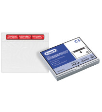 Busta adesiva Speedy Doc - con stampa contiene documenti - C5 (23 x 16,5 cm) - PPL/PE - trasparente - Favorit - conf. Busta adesiva Speedy Doc - con stampa contiene documenti - C5 (23 x 16,5 cm) - PPL/PE - trasparente - Favorit - conf.