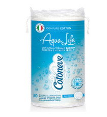 Dischetti levatrucco tondi Maxi in cotone - Cotoneve - busta da 50 pezzi
