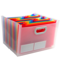 Classificatore con maniglia Crystal - 24 tasche - 33 x 23.5 x 25 cm - PP - Exacompta Classificatore con maniglia Crystal - 24 tasche - 33 x 23.5 x 25 cm - PP - Exacompta