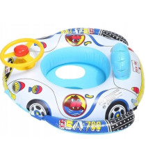 Salvagente per bambini a forma di macchina gonfiabile con volante - in pvc di alta qualità - misura 62cm x 44cm x 25cm Salvagente per bambini a forma di macchina gonfiabile con volante - in pvc di alta qualità - misura 62cm x 44cm x 25cm