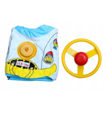 Salvagente per bambini a forma di macchina gonfiabile con volante - in pvc di alta qualità - misura 62cm x 44cm x 25cm Salvagente per bambini a forma di macchina gonfiabile con volante - in pvc di alta qualità - misura 62cm x 44cm x 25cm