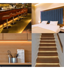 Striscia led solare 3mt + 2mt cavo 2700K Luce calda 30W 300lumen IP65 da esterno - 60 LEDs/m 2835 (3.2V/150mA) durata max. 14h