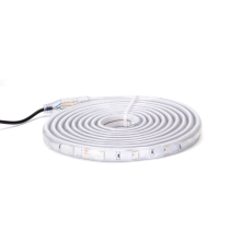 Striscia led solare 5mt + 2mt cavo 6500K Luce fredda 50W 500lumen IP65 da esterno - 60 LEDs/m 2835 (3.2V/150mA) durata max. 14h