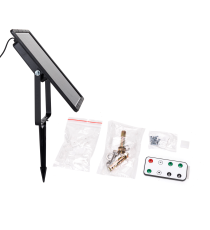 Striscia led solare 10mt + 2mt cavo 6500K Luce fredda 100W 1000lumen IP65 da esterno - 60 LEDs/m 2835 (3.2V/60mA) durata max.14h