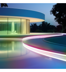 Striscia led solare 20mt + 2mt cavo RGB multicolor 200W 2000lumen IP65 da esterno - 30 LEDs/m 5050 (3.2V/150mA) durata max.14h