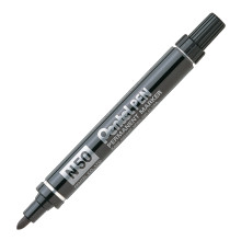 Marcatore permanente N50 - punta tonda - nero - Pentel Marcatore permanente N50 - punta tonda - nero - Pentel