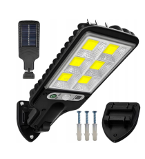 Lampione solare 120 LED COB con sensore di movimento e crepuscolare,IP65,equivale a 300w - 3 programmi illuminazione Lampione solare 120 LED COB con sensore di movimento e crepuscolare,IP65,equivale a 300w - 3 programmi illuminazione