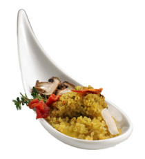 Ciotola a cucchiaio fingerfood - 14,5 x 4,5 x 1,5 cm - melamina - bianco - Leone Ciotola a cucchiaio fingerfood - 14,5 x 4,5 x 1,5 cm - melamina - bianco - Leone
