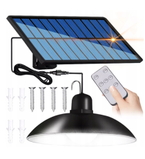 Lampada solare led a sospensione IP 65 con sensore crepuscolare - telecomando - batteria 1200 mAh misura 14,8x6,4cm Lampada solare led a sospensione IP 65 con sensore crepuscolare - telecomando - batteria 1200 mAh misura 14,8x6,4cm