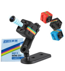 Mini camera webcam SQ11 Full HD 1080P - batteria da 200 mAh - mini usb con cavo 2mt - Dimensioni: 1 pollice - con supporto Mini camera webcam SQ11 Full HD 1080P - batteria da 200 mAh - mini usb con cavo 2mt - Dimensioni: 1 pollice - con supporto