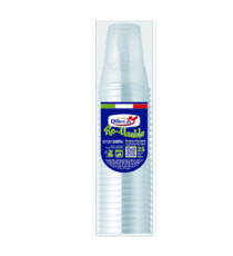 Bicchieri Diamant - riutilizzabili - polistirene - 250 ml - Dopla - conf. 25 pezzi