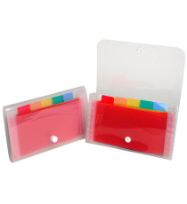 Classificatore Crystal - 6 tasche - PP - 11x18 cm - Exacompta Classificatore Crystal - 6 tasche - PP - 11x18 cm - Exacompta