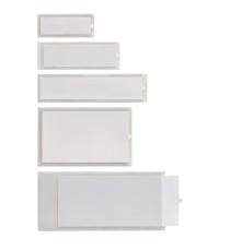 Portaetichette adesivo Iesti A4 - 65 x 140 mm - trasparente - Sei Rota - conf. 10 pezzi
