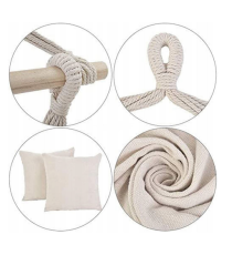 Poltrona sospesa brasiliana beige 100x130cm, portata max 150kg, amaca,altalena, dondolo da giardino, resistente di alta qualità! Poltrona sospesa brasiliana beige 100x130cm, portata max 150kg, amaca,altalena, dondolo da giardino, resistente di alta qualità!
