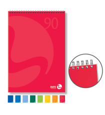 Blocco notes Color - spiralato lato corto - 5mm - 90gr - 50 fogli - BM Blocco notes Color - spiralato lato corto - 5mm - 90gr - 50 fogli - BM