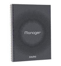 Blocco Spiral Manager 4 fori - microperforato - 23 x 29,7cm - 10mm - 80gr - 90 fogli - Favini Blocco Spiral Manager 4 fori - microperforato - 23 x 29,7cm - 10mm - 80gr - 90 fogli - Favini
