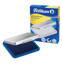 Cuscinetto per timbri - 5 x 7 cm - blu - Pelikan